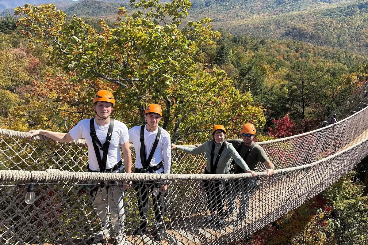 CLIMB Works Smoky Mountains - Zipline Tour interactive display - Tourist attraction in Gatlinburg, Tennessee