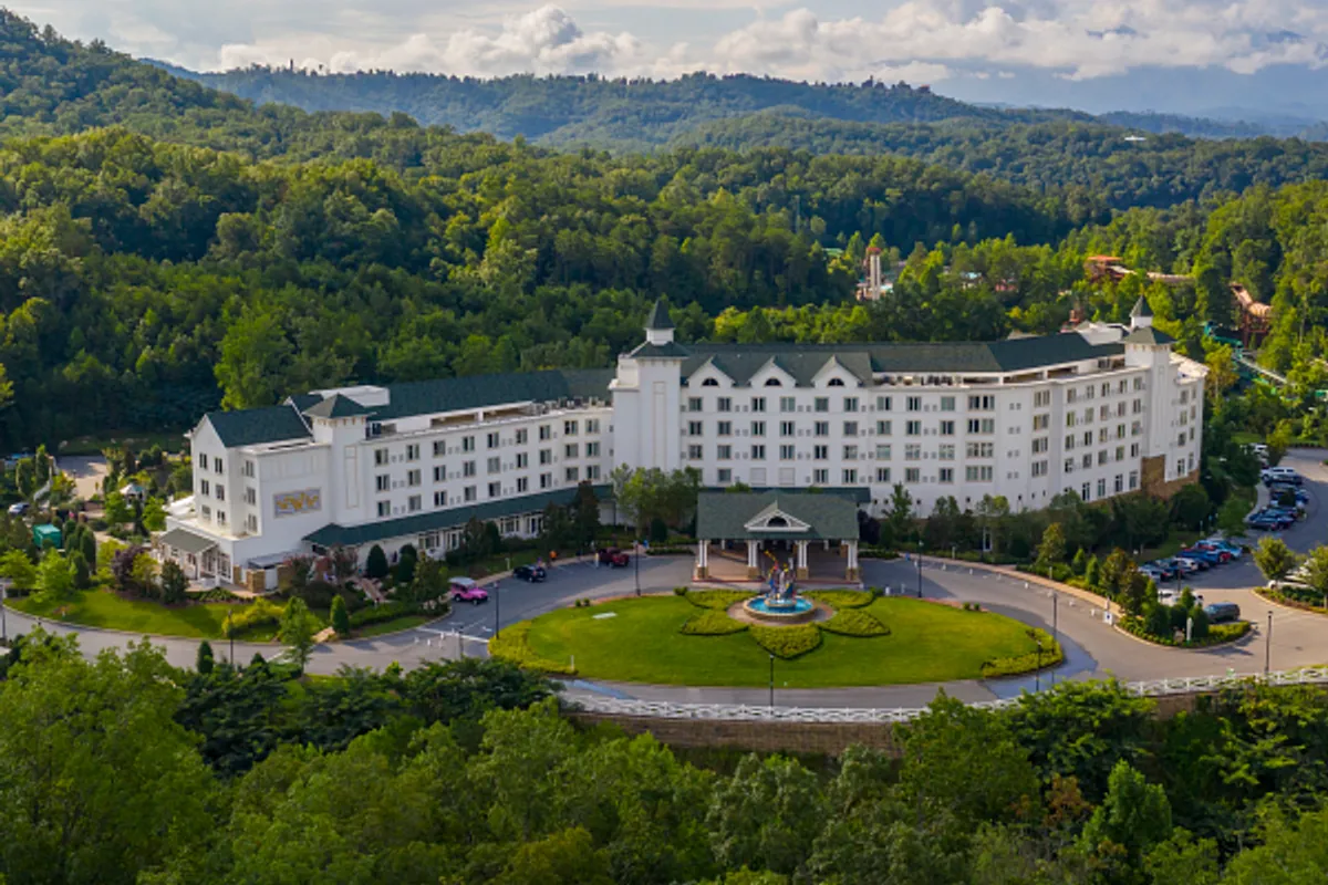 Dollywood's DreamMore Resort & Spa pool area - Resort hotel in Pigeon Forge, Tennessee