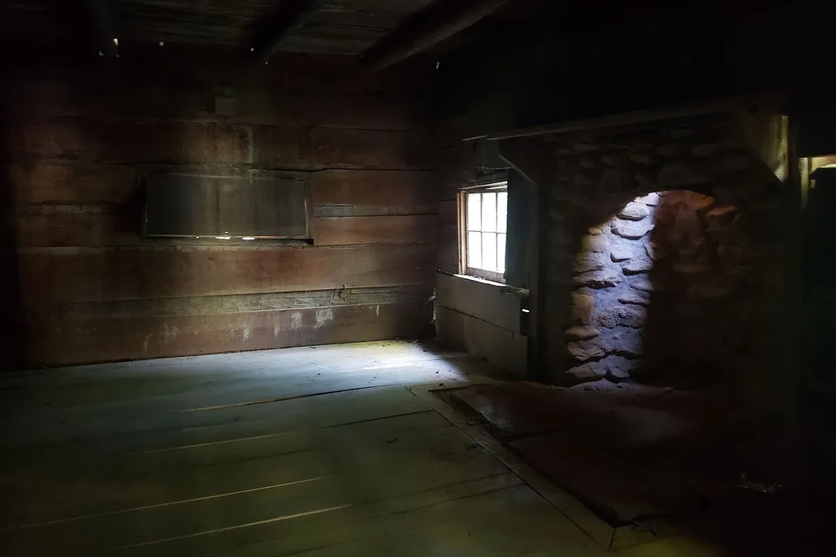 Henry Whitehead House detail shot - Historical place in Townsend, Tennessee