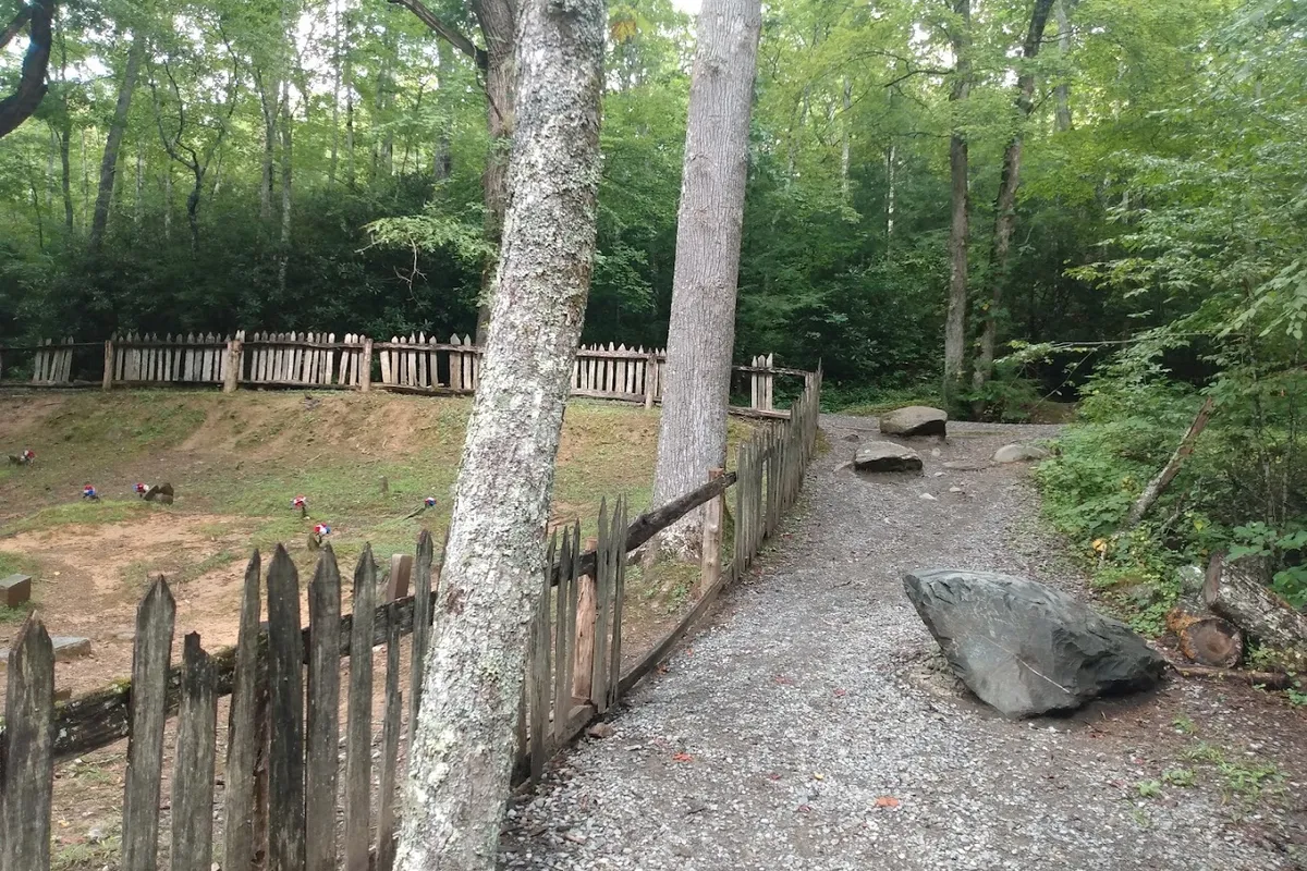Little Greenbrier School detail shot - Historical place in Gatlinburg, Tennessee