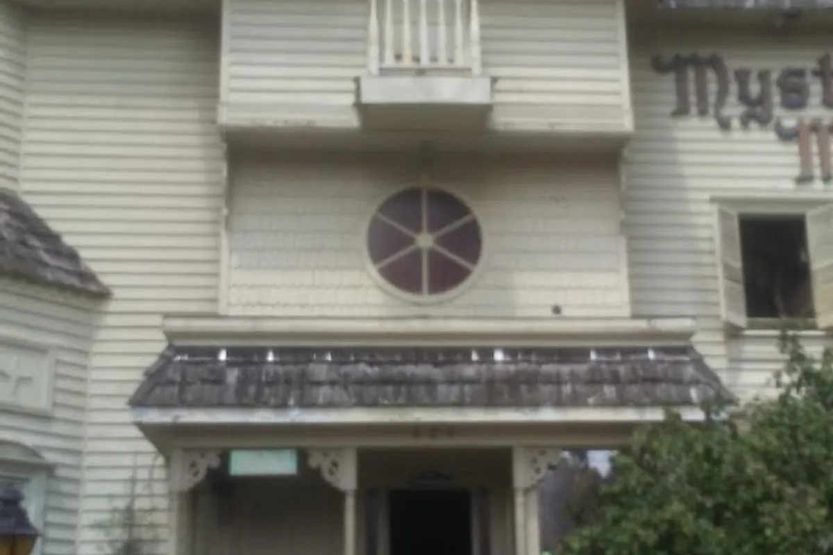 Mysterious Mansion detail shot - Haunted house in Gatlinburg, Tennessee