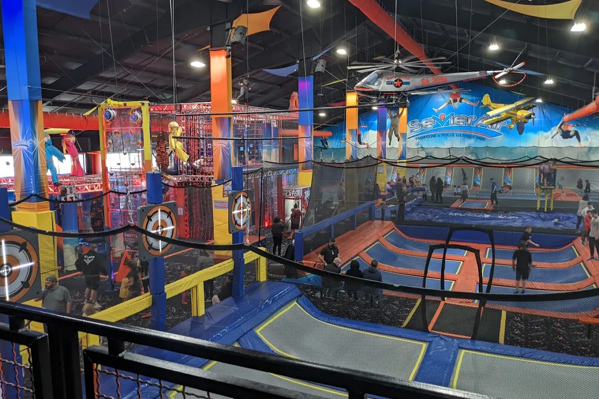 Sevier Air Trampoline and Ninja Warrior Park detail shot - Amusement center in Sevierville, Tennessee