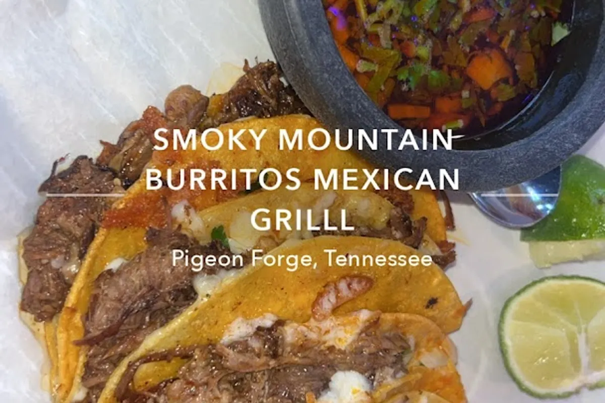 SMOKY MOUNTAIN BURRITOS MEXICAN GRILL outdoor patio - Mexican restaurant in Pigeon Forge, Tennessee