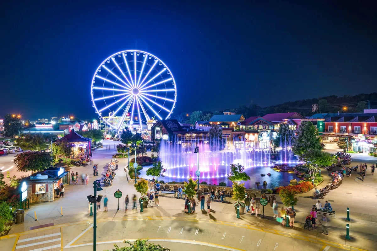 The Island in Pigeon Forge detail shot - Amusement park in Pigeon Forge, Tennessee